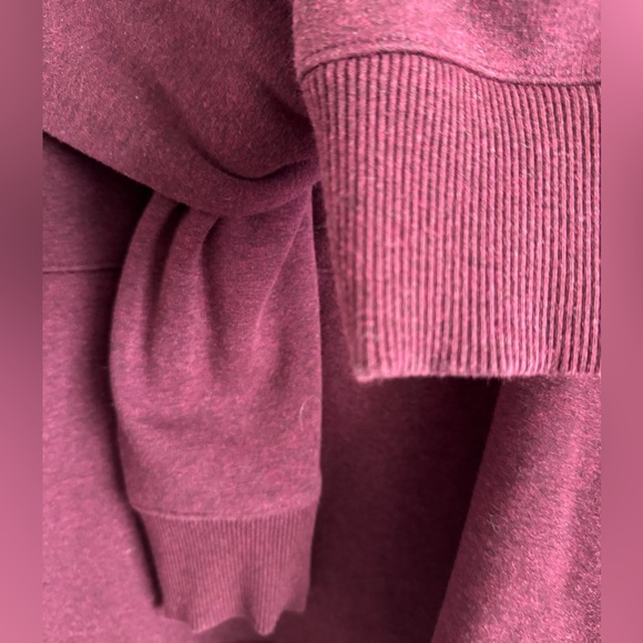 ATHLETA Purple Cowl Neck Sweatshirt with Relaxed Fit - Picture 4 of 6